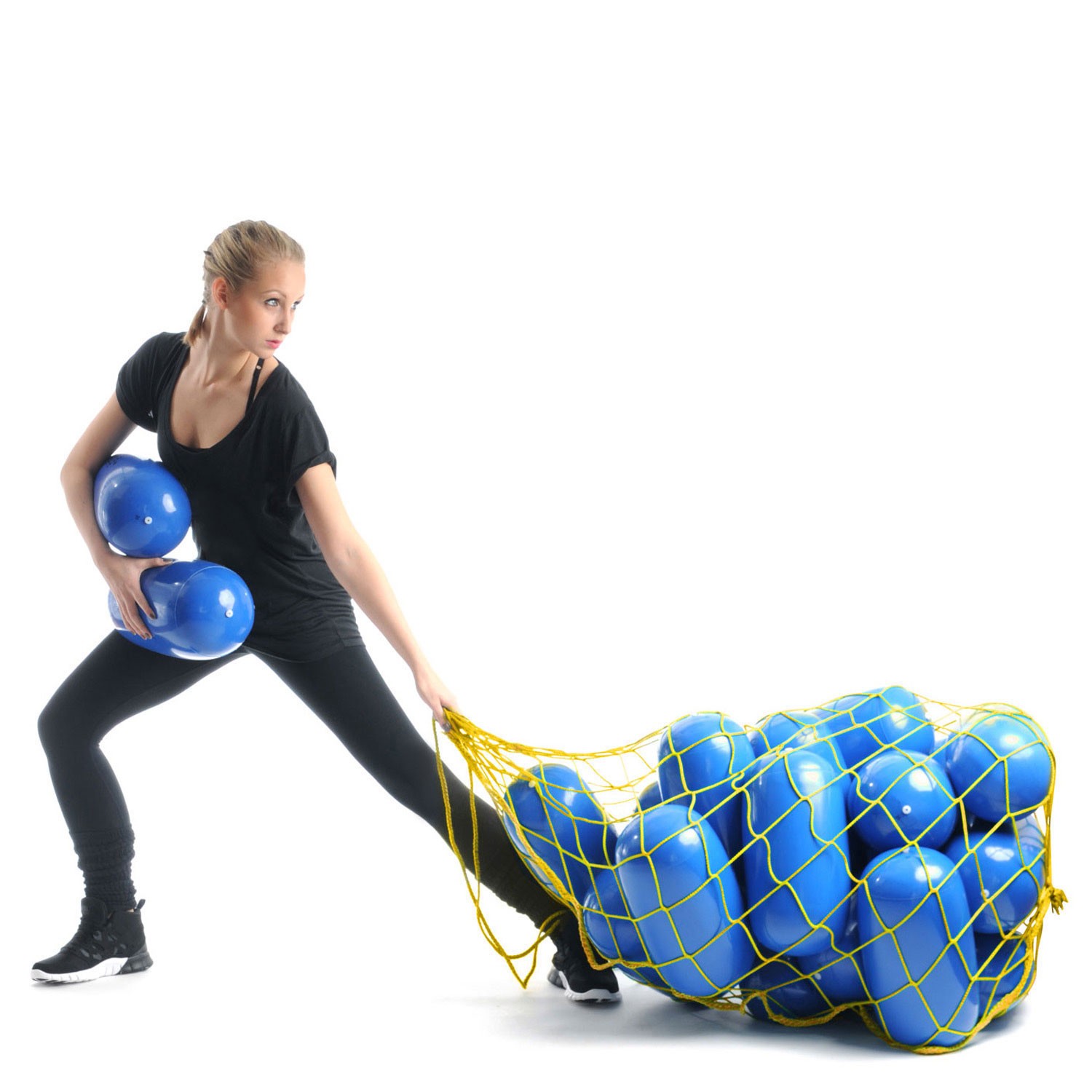 16x Original Pezzi® Mini Eggball + Ballnetz