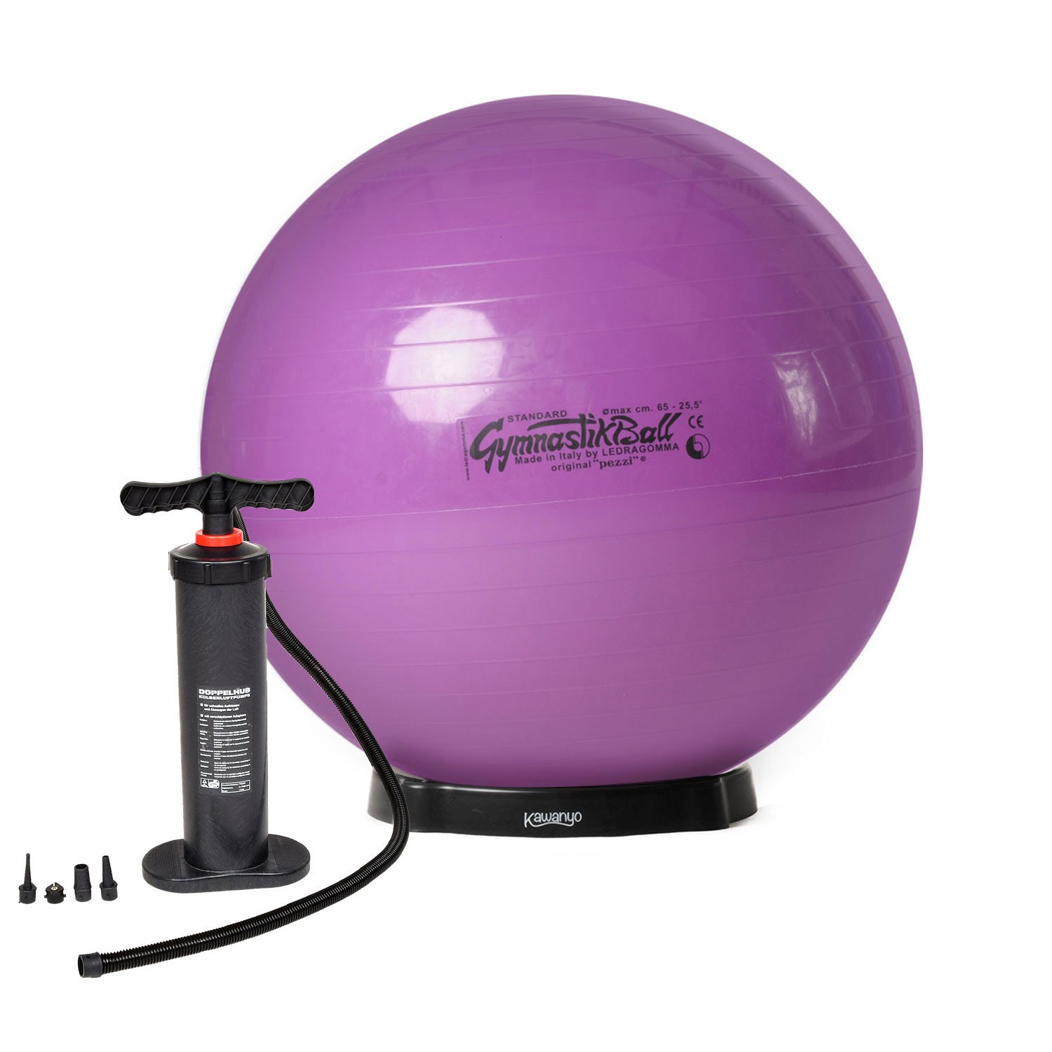Original Pezziball STANDARD m. Standpumpe und Ballschale