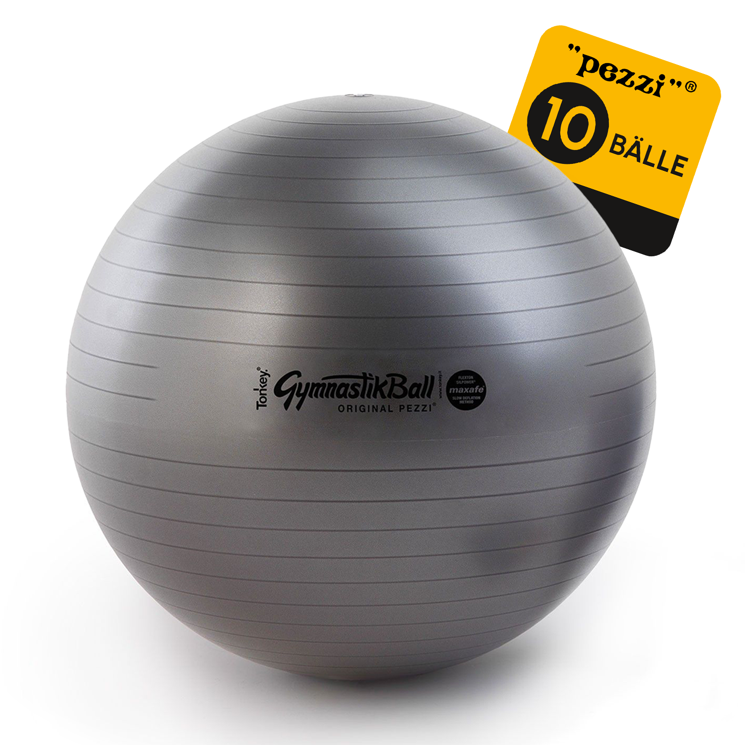 10 Original Pezzi® Gymnastikball MAXAFE - platzsicher