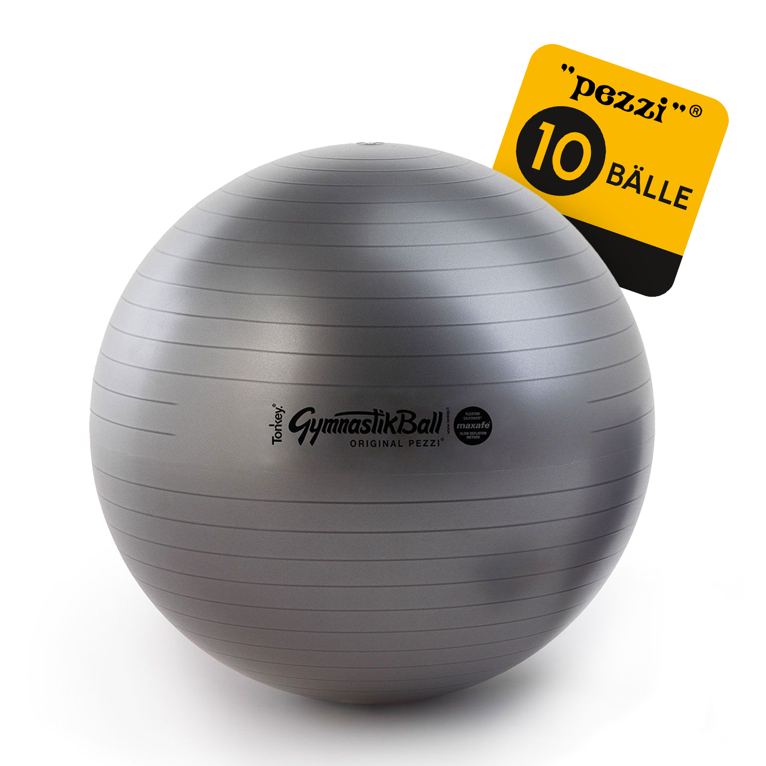 10 Original Pezzi® Gymnastikball MAXAFE - platzsicher
