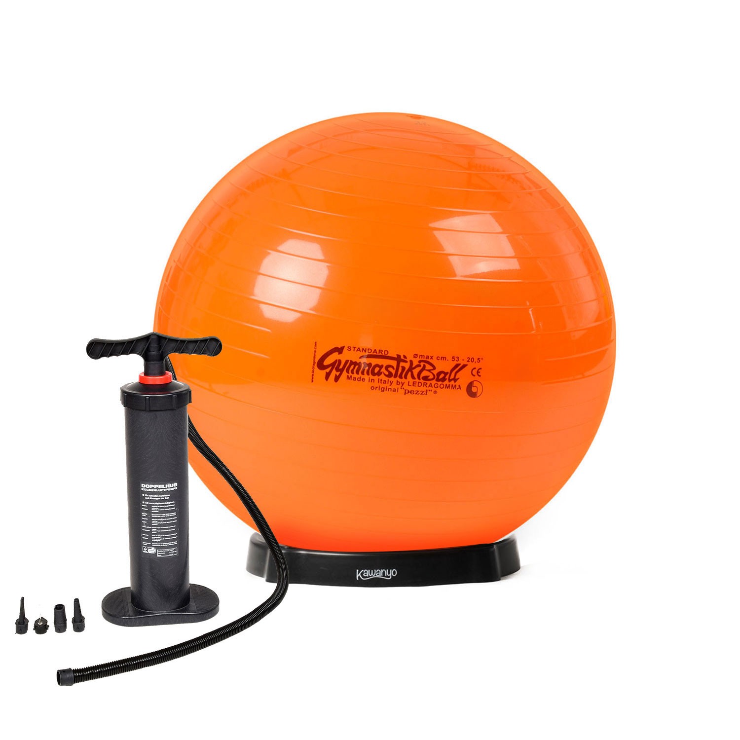 Original Pezziball STANDARD m. Standpumpe und Ballschale