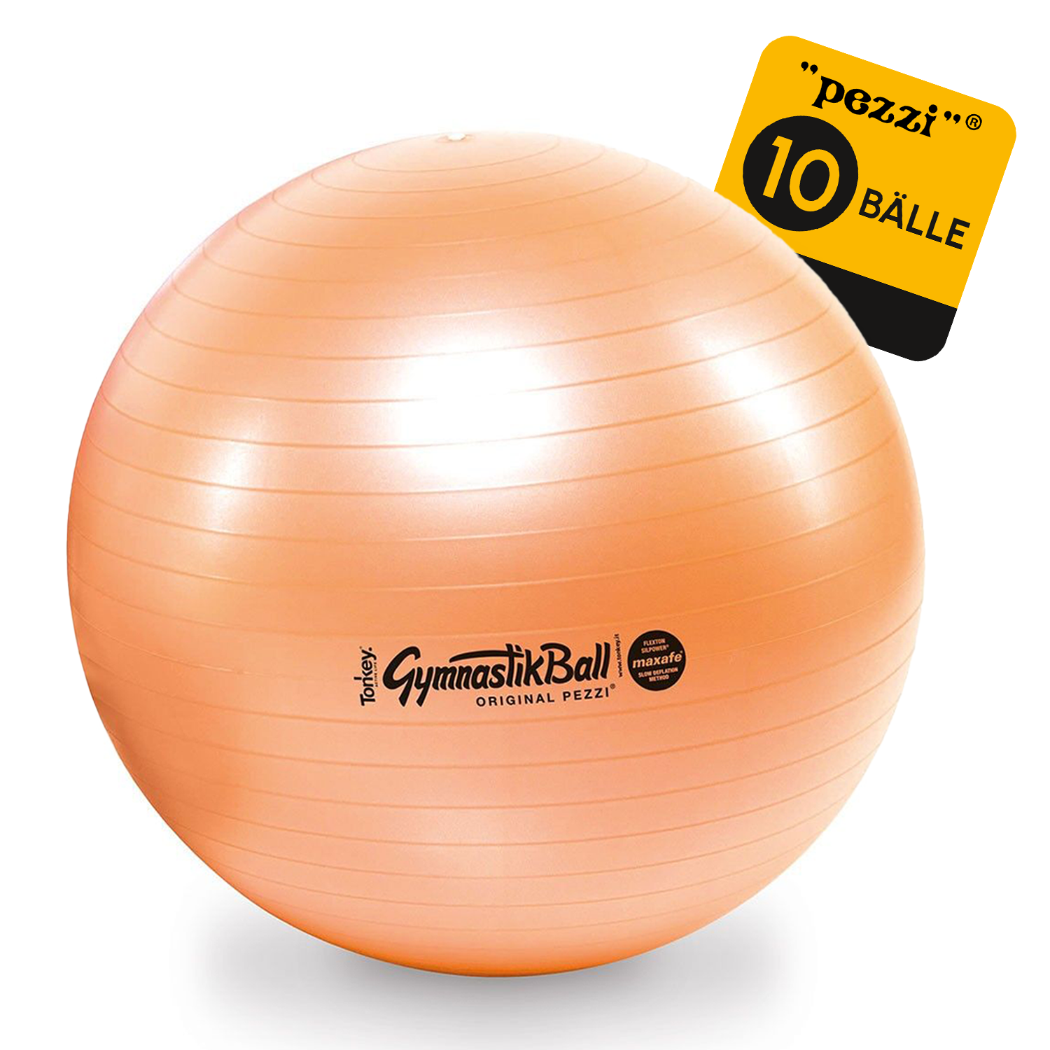10 Original Pezzi® Gymnastikball MAXAFE - platzsicher