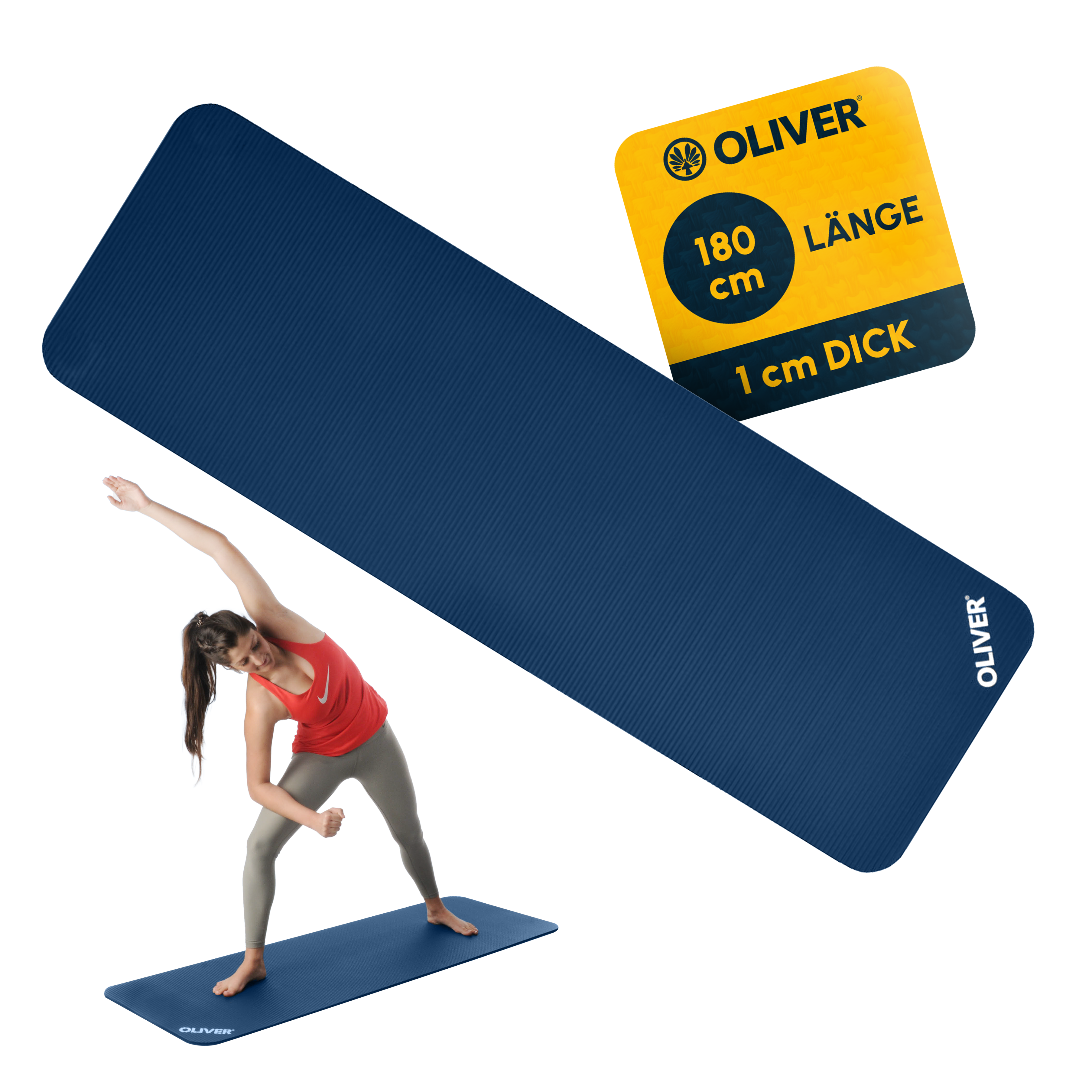 Oliver Gymnastikmatte 180 x 60 x 1 cm
