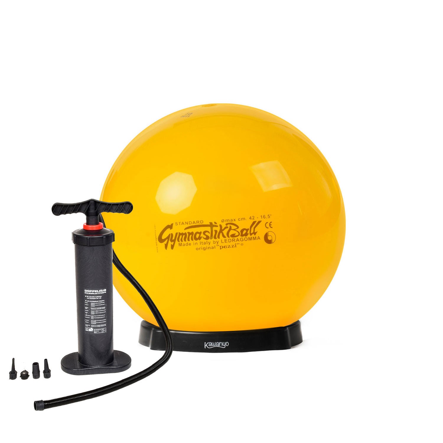 Original Pezziball STANDARD m. Standpumpe und Ballschale