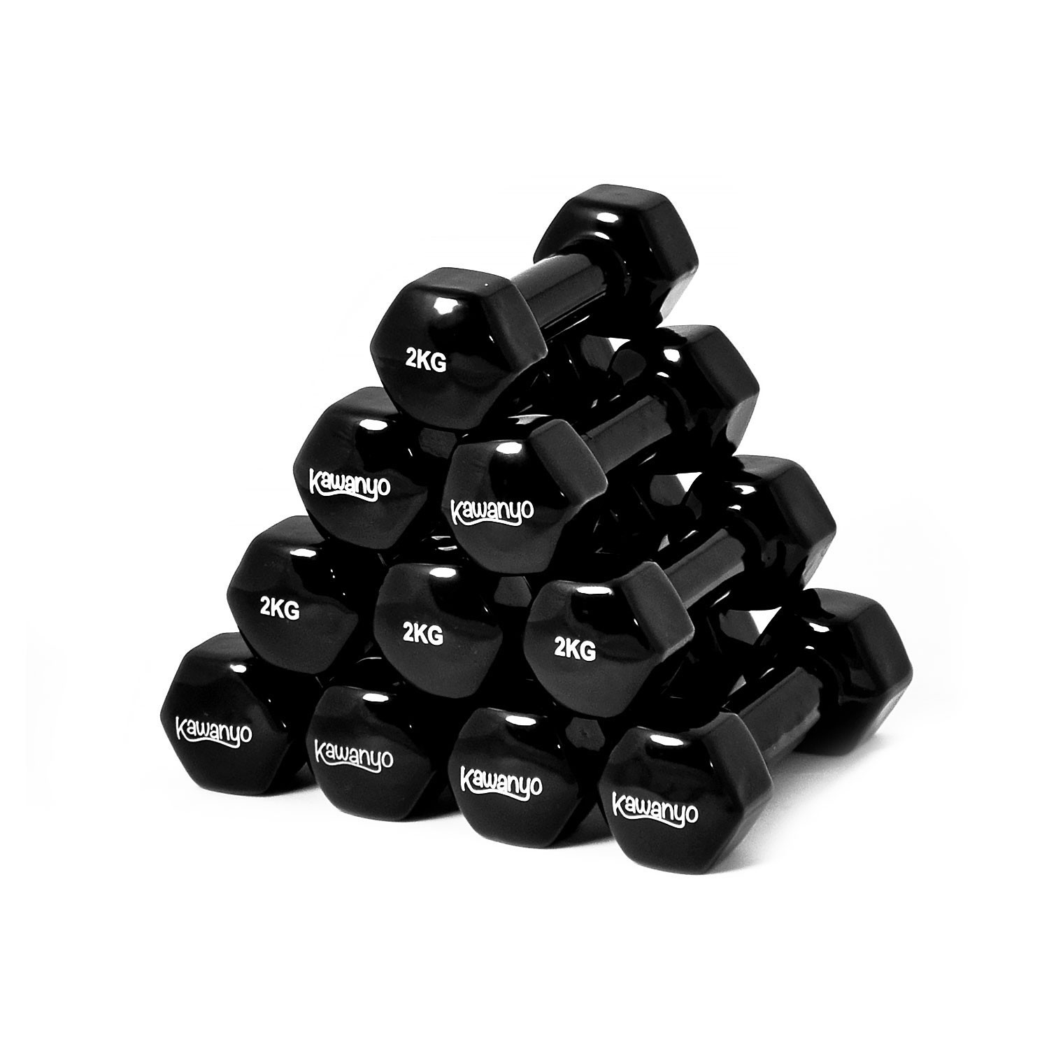 Kawanyo 5 Paar Vinyl Hantel, 2.0kg