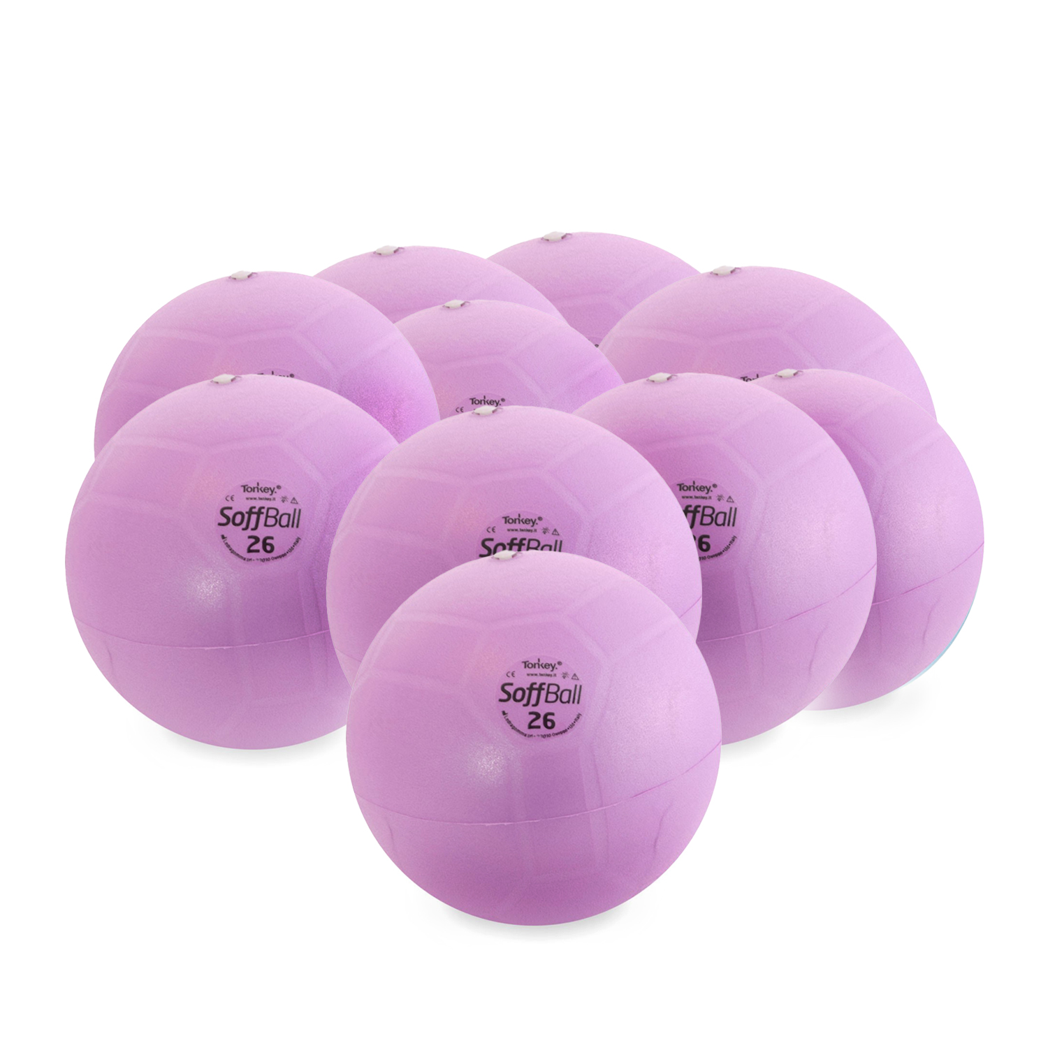 10x Pezzi Soffball MAXAFE 26cm Ø - lila