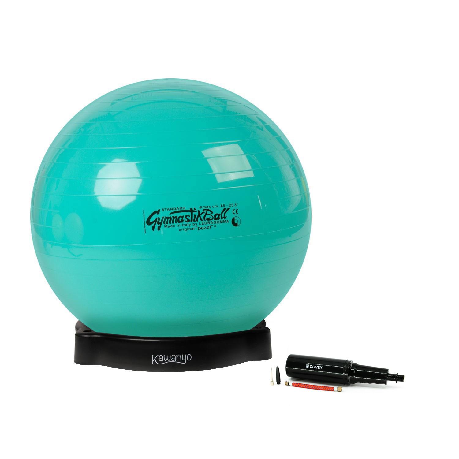 Original Pezzi® Gymnastikball STANDARD m.Ballschale u. Pumpe