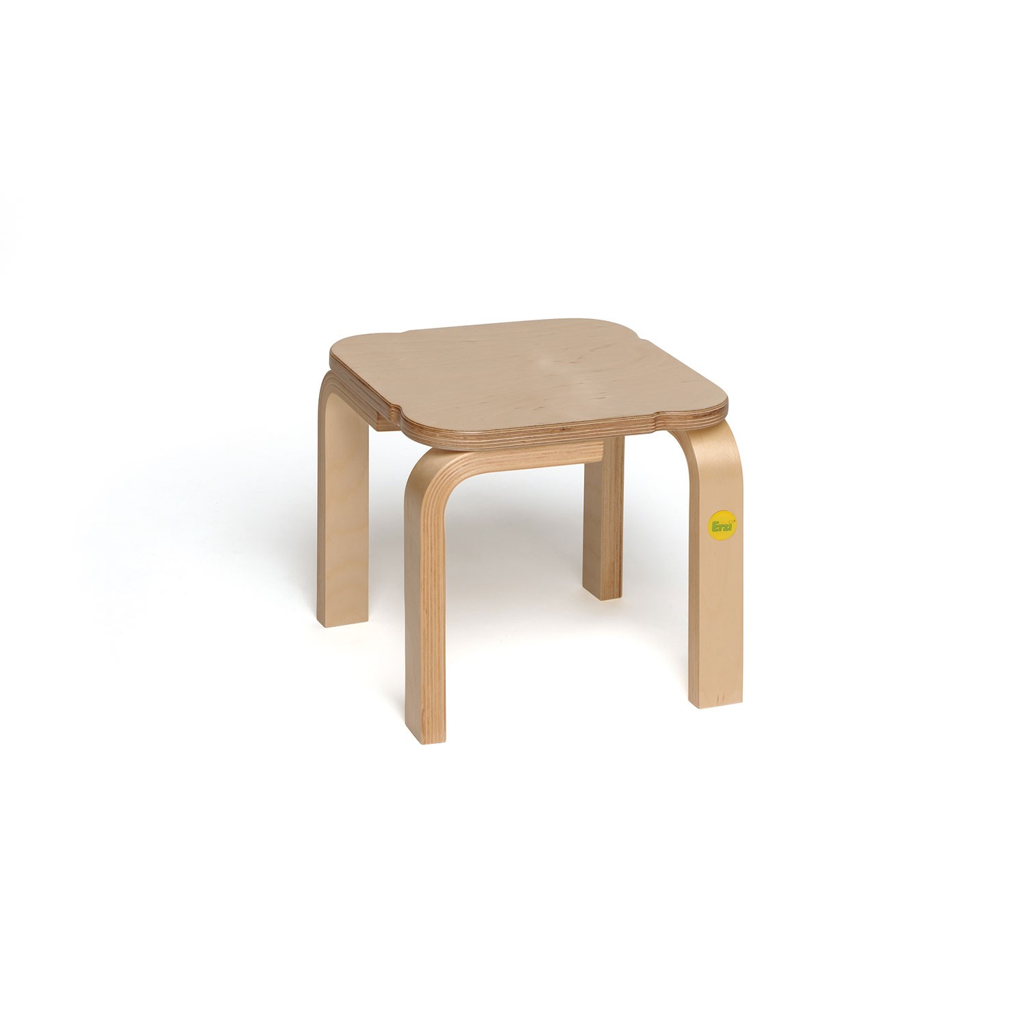Erzi Hocker aus Formholz, stapelbar
