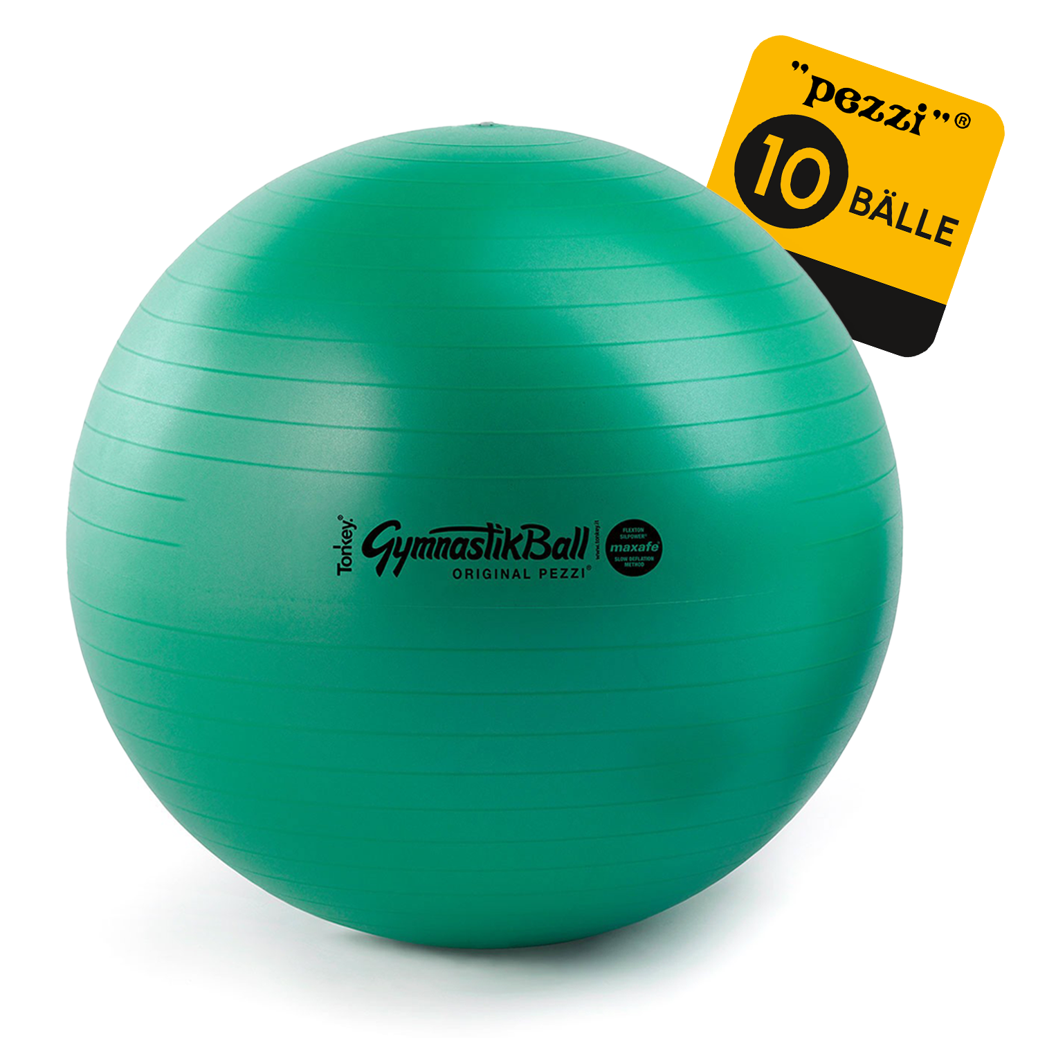10 Original Pezzi® Gymnastikball MAXAFE - platzsicher