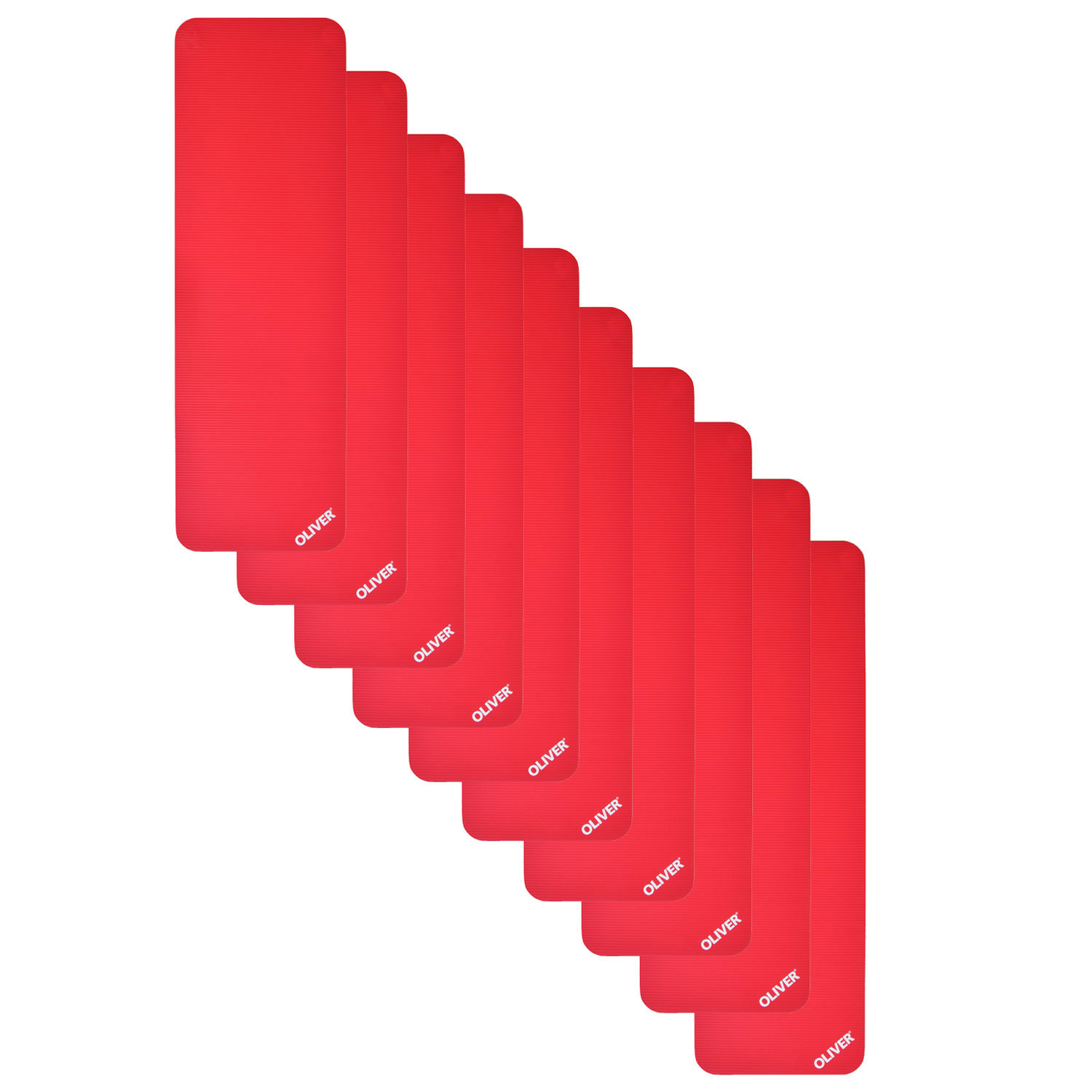 10x Oliver Gymnastikmatte 180 x 60 x 1 cm