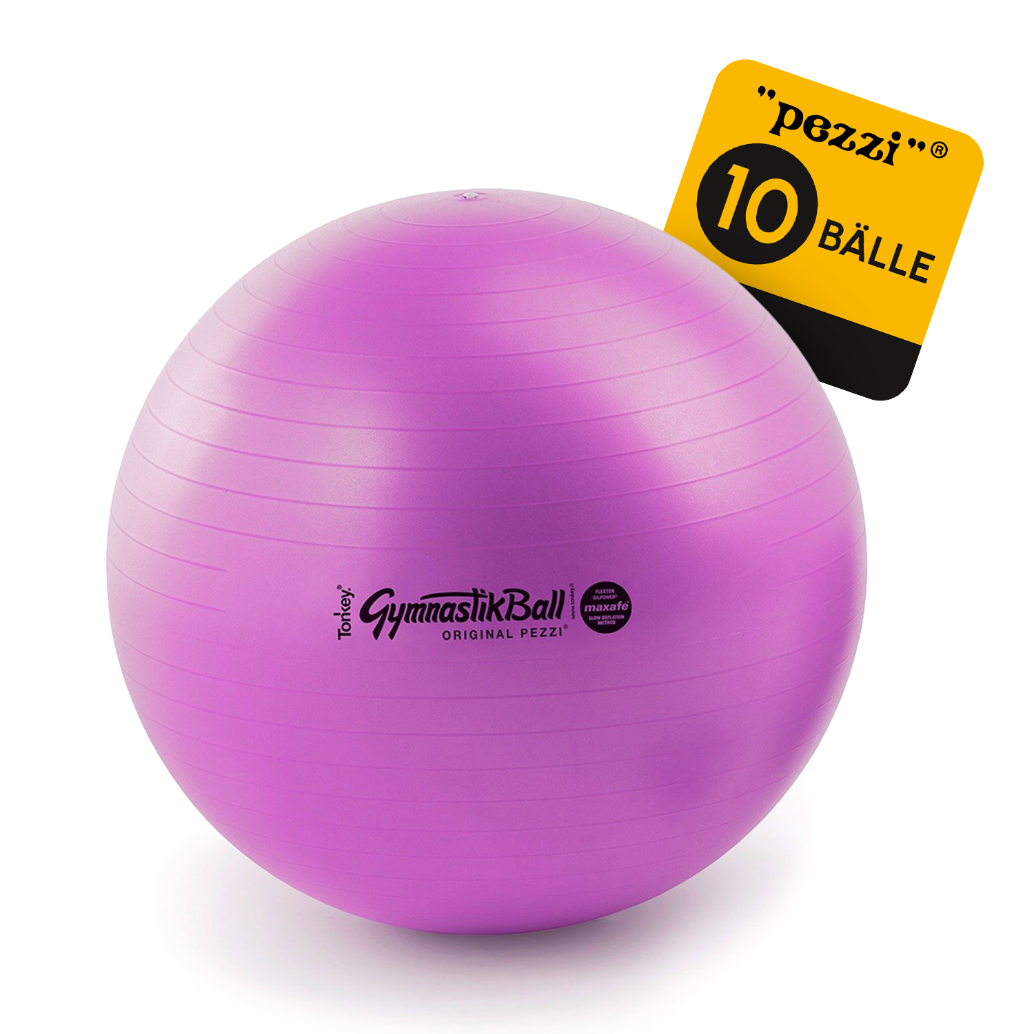 10 Original Pezzi® Gymnastikball MAXAFE - platzsicher
