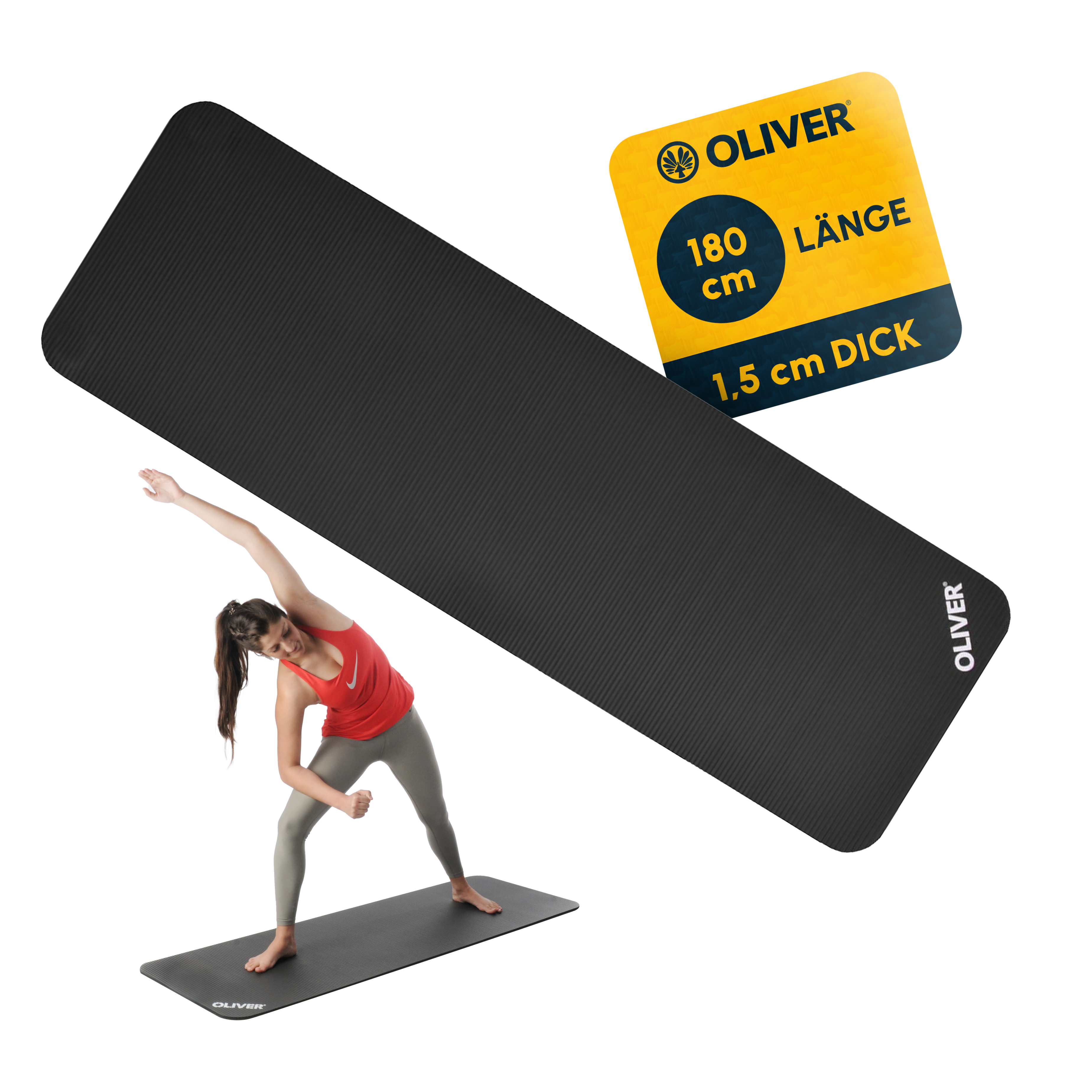 Oliver Gymnastikmatte 180 x 60 x 1.5 cm