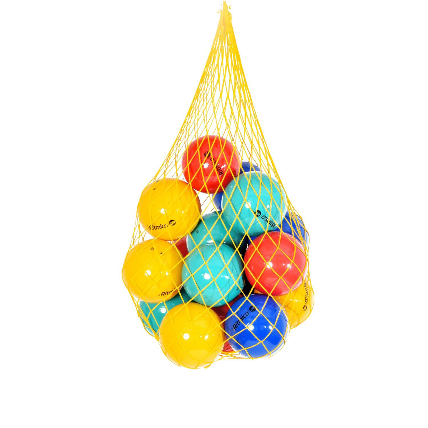 16 Original Pezzi® Ritmica Bälle m. Ballnetz