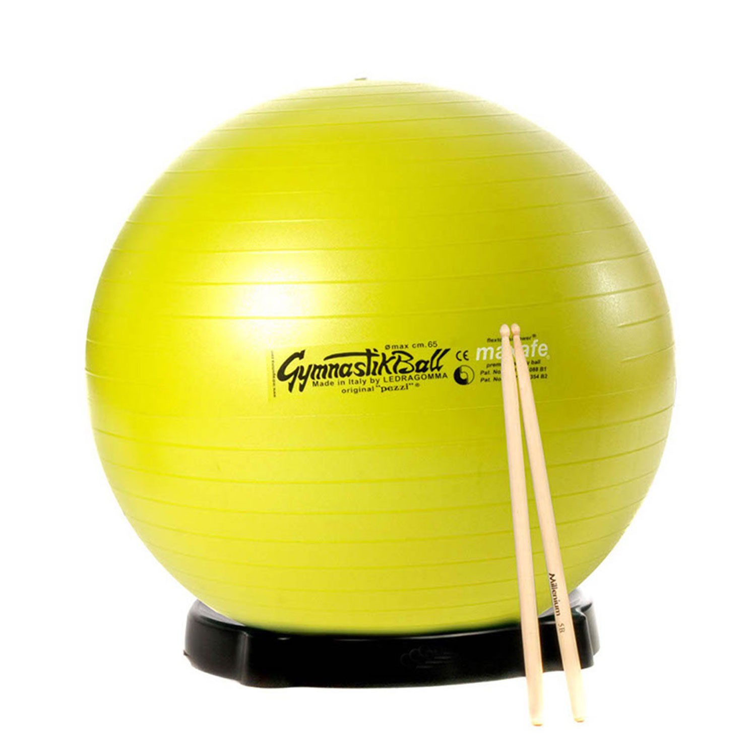 Drums Kombi: Pezzi Ball MAXAFE 75cm Ø, Ballschale u. Sticks