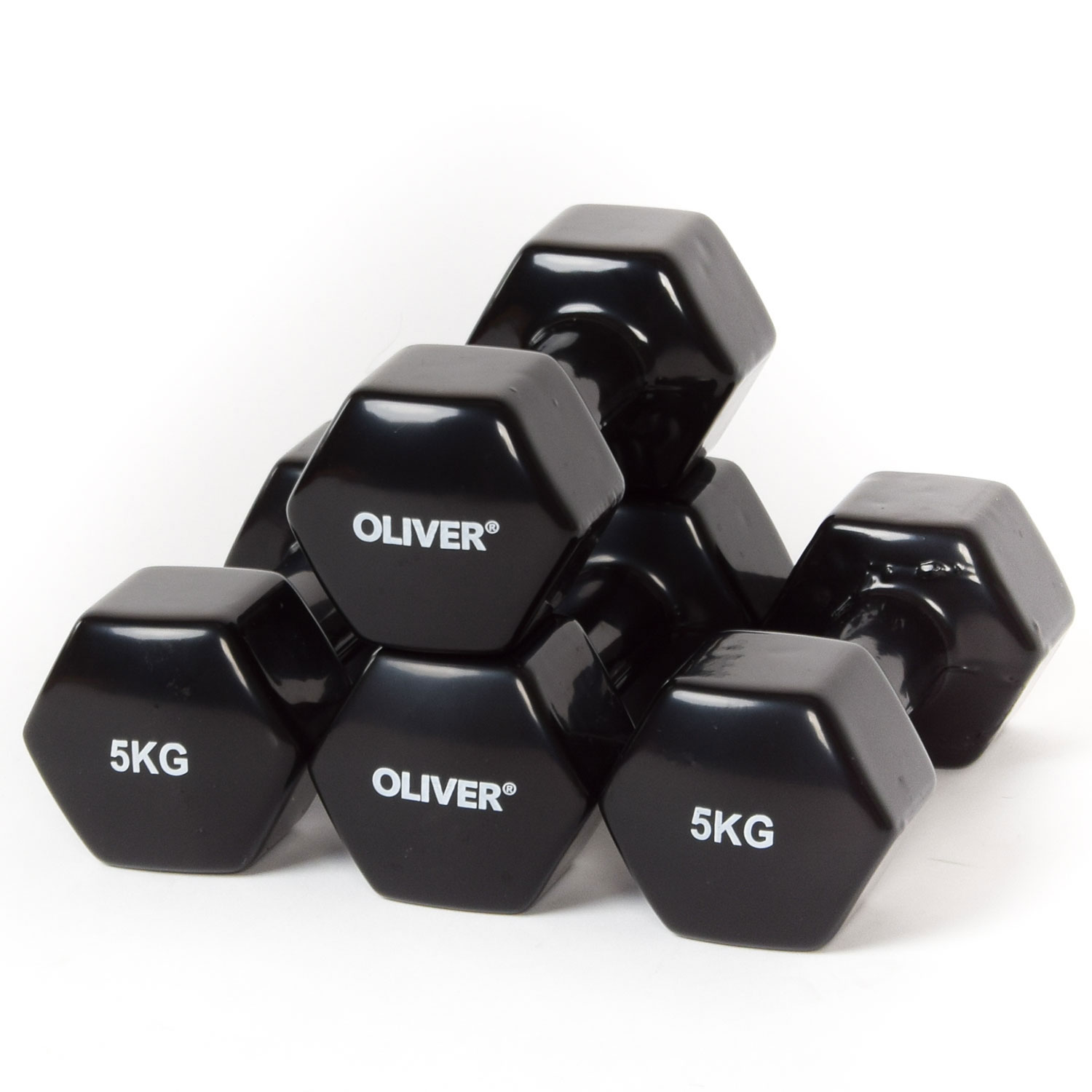 4x Oliver Vinyl Hantel zu je 5.0 kg
