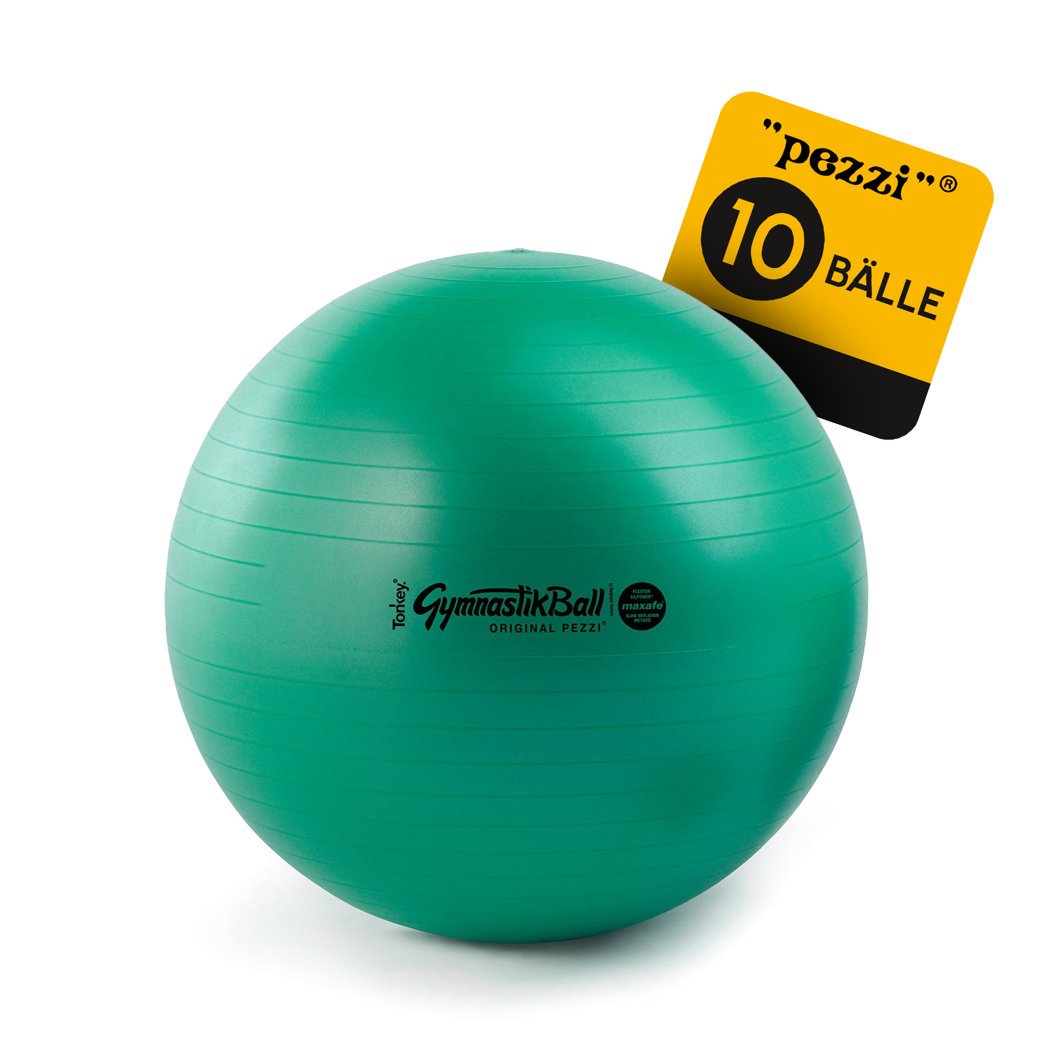 10 Original Pezzi® Gymnastikball MAXAFE - platzsicher