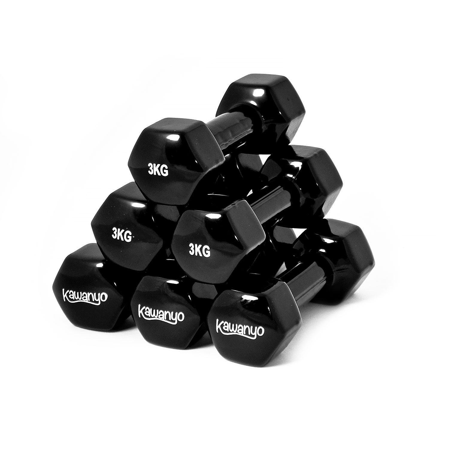 Kawanyo 3 Paar Vinyl Hantel, 3.0kg